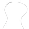 Bezel-Set Lab-Created Diamond Station Necklace in Rhodium-Plated Sterling Silver