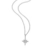 Cardinal Points Pendant Necklace in Rhodium-Plated Sterling Silver