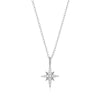 Cardinal Points Pendant Necklace in Rhodium-Plated Sterling Silver
