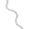 Pave Oval Link Bracelet in Rhodium-Plated Sterling Silver