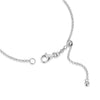 Open Twin Heart Bolo Bracelet in Rhodium-Plated Sterling Silver