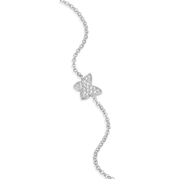 Butterfly Bolo Bracelet in Rhodium-Plated Sterling Silver