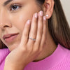 Mini-Link Stackable Ring in Rhodium-Plated Sterling Silver