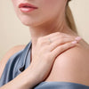 Chevron Stackable Ring in Rhodium-Plated Sterling Silver