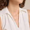 Paperclip & Lab-Created Diamond Accent Pendant Necklace in 14K Yellow Gold-Plated Sterling Silver