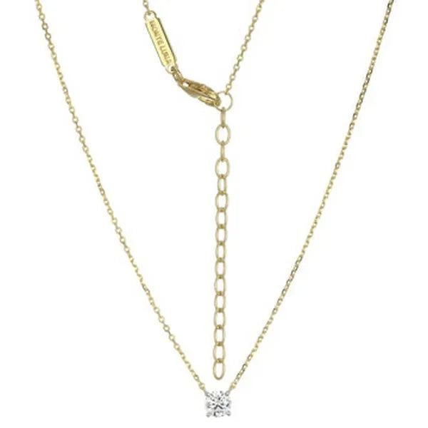 Essentials Medium Solitaire Lab-Created Diamond Necklace