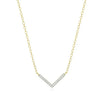 Chevron Statement Necklace in 14K Yellow Gold-Plated Sterling Silver