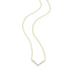 Chevron Statement Necklace in 14K Yellow Gold-Plated Sterling Silver