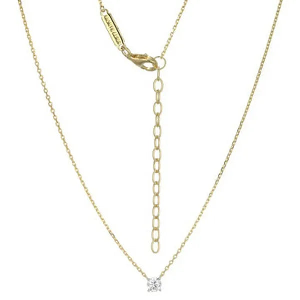 Essentials Small Solitaire Lab-Created Diamond Necklace