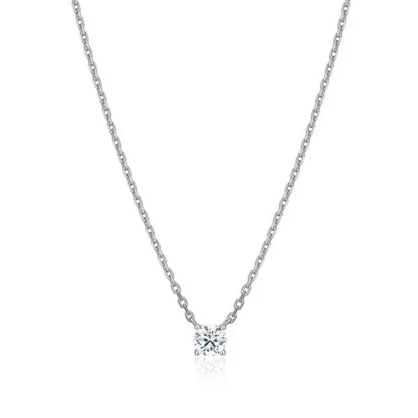 Essentials Small Solitaire Lab-Created Diamond Necklace
