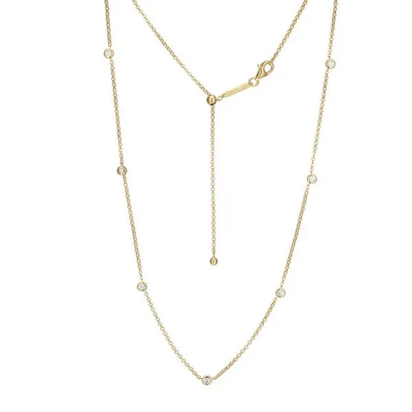Essentials Small Station Lab-Created Diamond Necklace