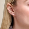 Heart Stud Earrings in 14K Yellow Gold-Plated Sterling Silver
