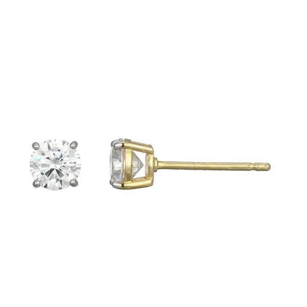 Essentials Medium Lab-Created Diamond Stud Earrings