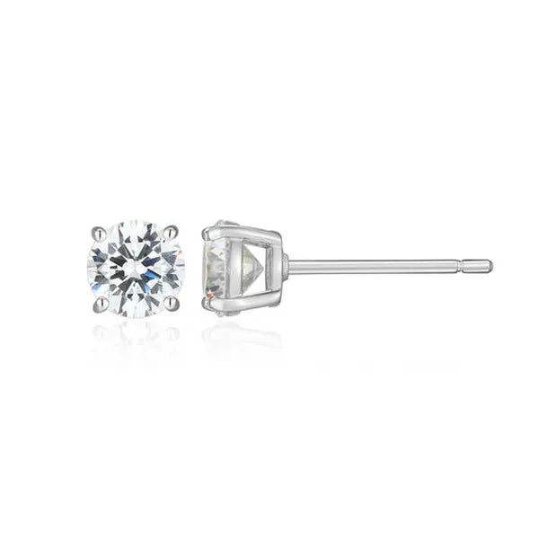 Essentials Medium Lab-Created Diamond Stud Earrings