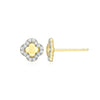 Clover Stud Earrings in 14K Yellow Gold-Plated Sterling Silver