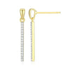 Bar Drop Stud Earrings in 14K Yellow Gold-Plated Sterling Silver