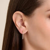 Bar Drop Stud Earrings in 14K Yellow Gold-Plated Sterling Silver