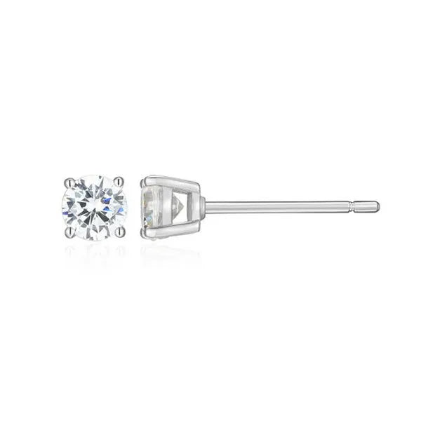 Essentials Small Lab-Created Diamond Stud Earrings