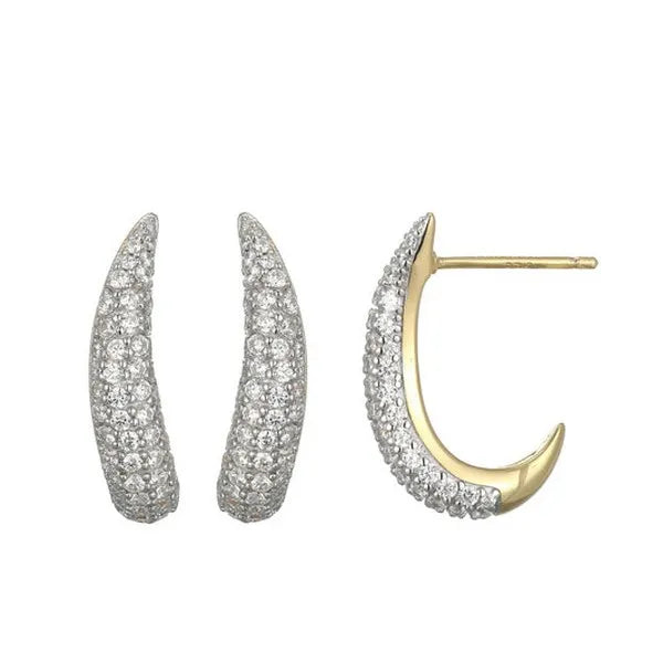 Wave Lab-Created Diamond Earrings