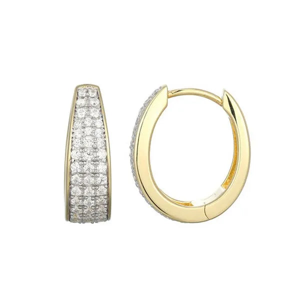 Timeless Tapered Lab-Created Diamond Earrings