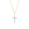 Cross Pendant Necklace in 14K Yellow Gold-Plated Sterling Silver