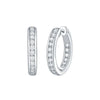 Essentials 1ct Channel Inside-out Diamond Hoops