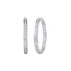 Essentials 3ct Channel Inside-out Diamond Hoops