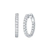 Essentials 1ct Classic Inside-Out Diamond Hoops