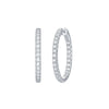 Essentials 1.7ct Classic Inside-Out Diamond Hoops