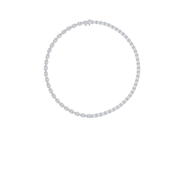 Lab Grown Diamond 19.34ctw Dvaita Tennis Necklace