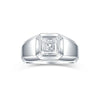 Lab Grown Diamond Asscher Solitaire Men's Band