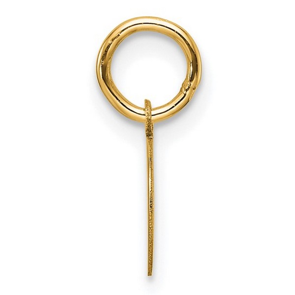 14k Plain .013 Gauge Circular Engravable Disc Charm