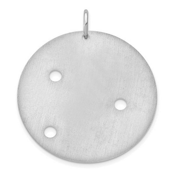 Sterling Silver /Rhodium-plated Signature with Birthstones Pendant