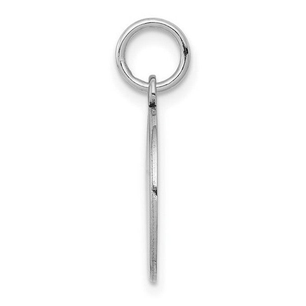 14k White Gold with Enamel .027 Gauge Circular Engravable Disc