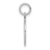 14k White Gold with Enamel .027 Gauge Circular Engravable Disc