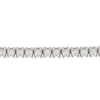 Sterling Silver 2mm Round CZ Tennis Bracelet 7"