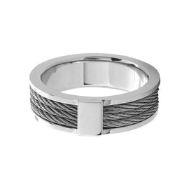 Men's ring with comfort wear