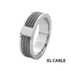 Men's ring with comfort wear
