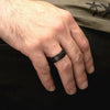 Men's Stainless Steel Blacksmith Hammered Ring