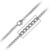 Stainless Steel 4mm Flat Curb Polished Chain