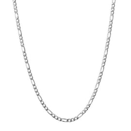 Men's Stainless Steel 4mm Figaro Polished Chain