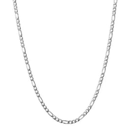 Men's Stainless Steel 4mm Figaro Polished Chain