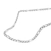 Men's Stainless Steel 4mm Figaro Polished Chain