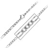 Men's Stainless Steel 4mm Figaro Polished Chain
