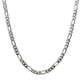 Men's Stainless Steel 6mm figaro polished Chain
