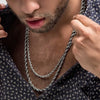 Men's Stainless Steel 4mm Rope Chain Necklace
