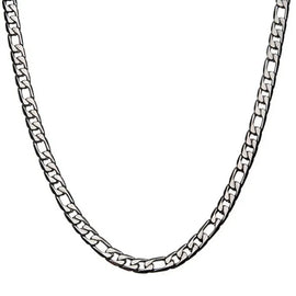 Stainless Steel 7.5mm Polished Speckled Pattern Curb Necklace