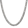 Stainless Steel 7.5mm Polished Speckled Pattern Curb Necklace
