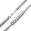 Stainless Steel 7.5mm Polished Speckled Pattern Curb Necklace