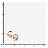 Stainless Steel Rose Gold IP Huggies Earrings